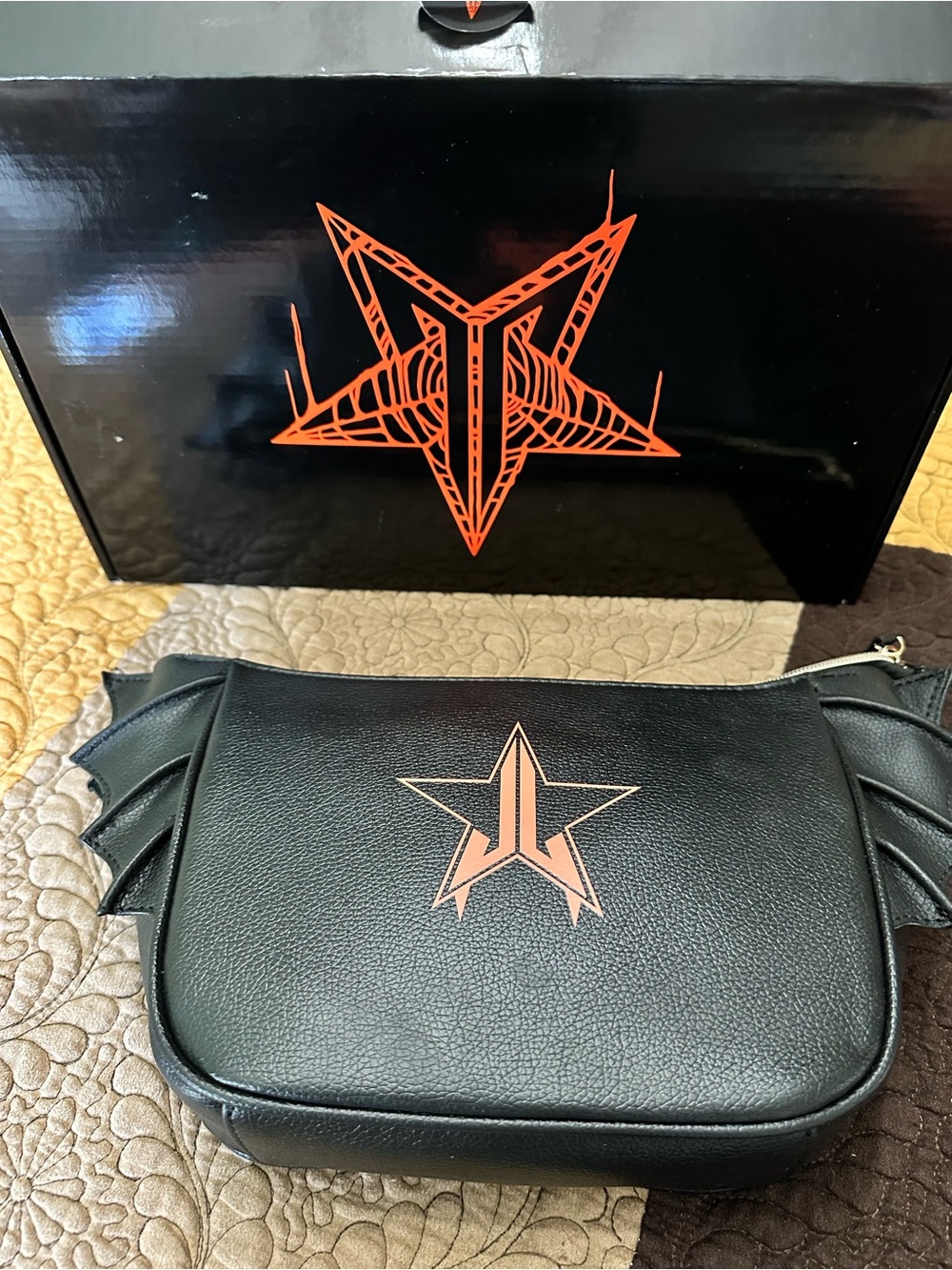 Jeffree Star Bat Wing  Bag AND hand mirror